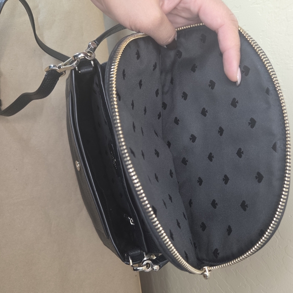 Kate Spade Cobble Hill Small Toddy Black Leather Crossbody Bag Flap - Picture 6 of 14